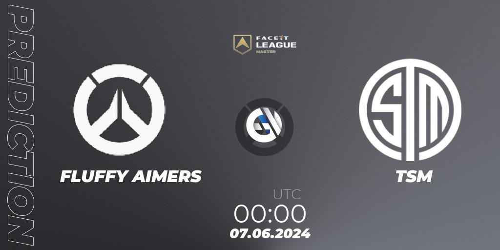FLUFFY AIMERS vs TSM: Betting TIp, Match Prediction. 07.06.2024 at 00:00. Overwatch, FACEIT League Season 1 - NA Master Road to EWC