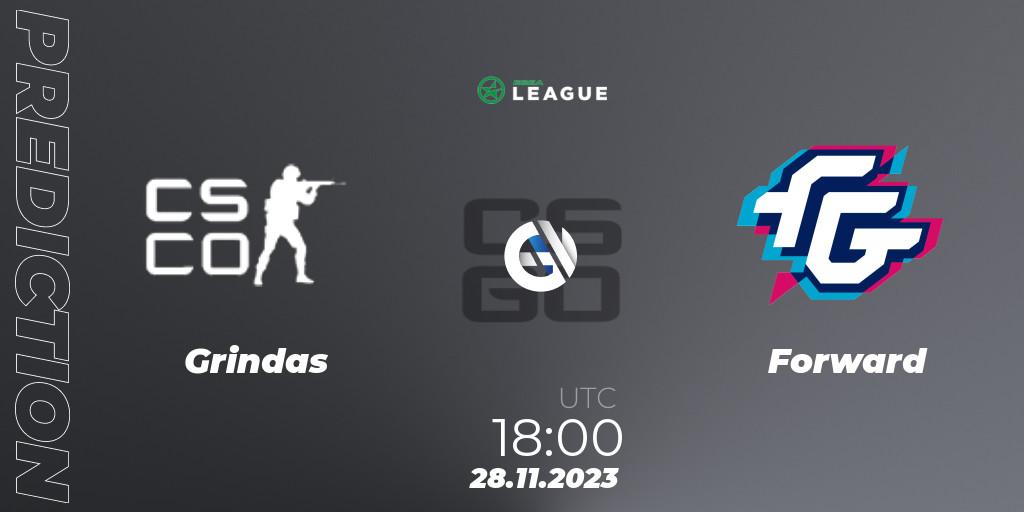 Grindas vs Forward: Betting TIp, Match Prediction. 28.11.23. CS2 (CS:GO), ESEA Season 47: Advanced Division - Europe