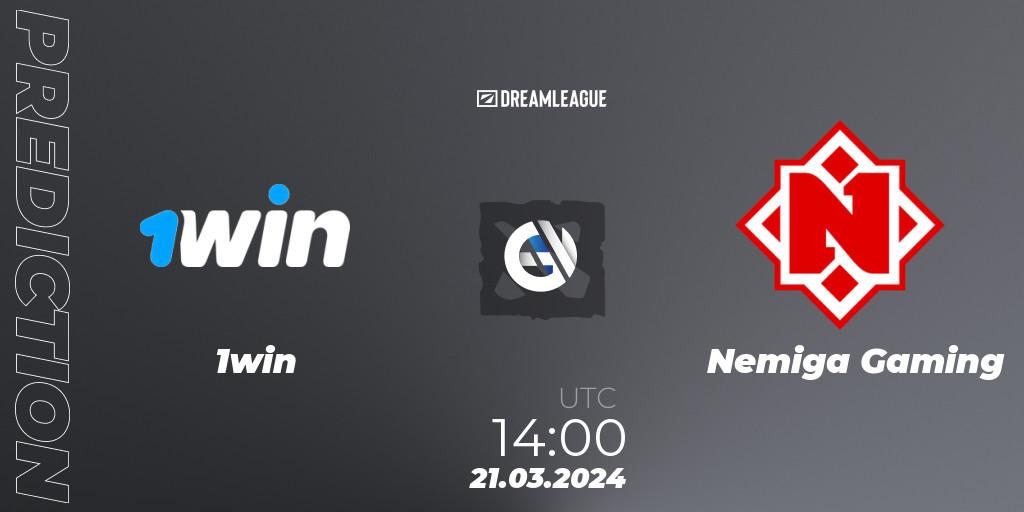 1win vs Nemiga Gaming: Betting TIp, Match Prediction. 21.03.24. Dota 2, DreamLeague Season 23: Eastern Europe Closed Qualifier
