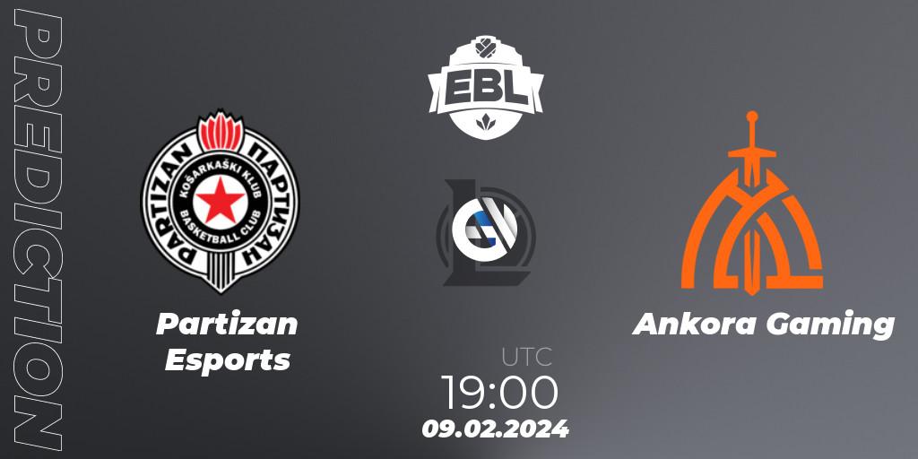 Partizan Esports vs Ankora Gaming: Betting TIp, Match Prediction. 09.02.24. LoL, Esports Balkan League Season 14