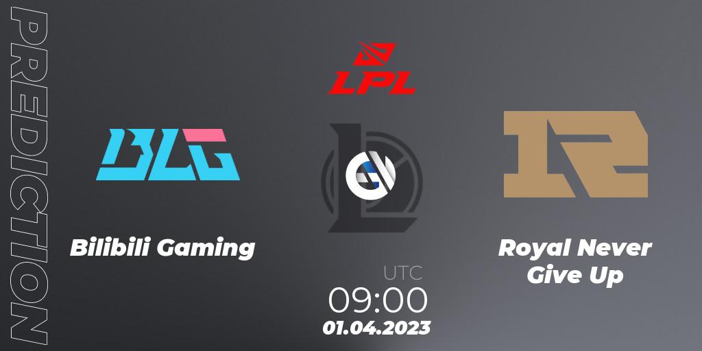 Bilibili Gaming vs Royal Never Give Up: Betting TIp, Match Prediction. 01.04.23. LoL, LPL Spring 2023 - Playoffs