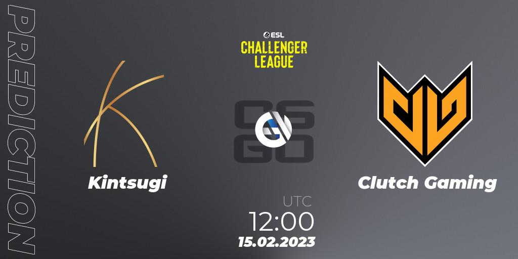 Kintsugi vs Clutch Gaming: Betting TIp, Match Prediction. 24.02.2023 at 12:00. Counter-Strike (CS2), ESL Challenger League Season 44: Asia-Pacific