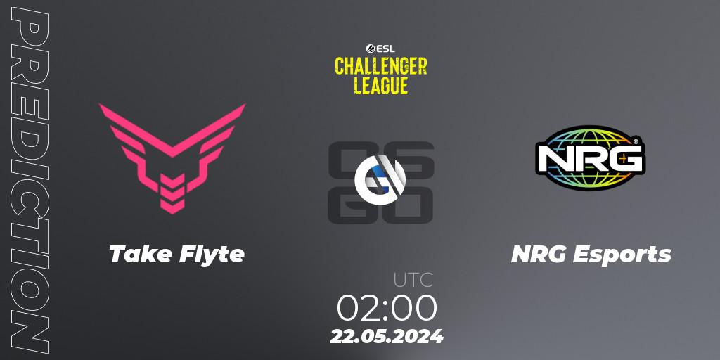 Take Flyte vs NRG Esports: Betting TIp, Match Prediction. 22.05.2024 at 01:50. Counter-Strike (CS2), ESL Challenger League Season 47: North America