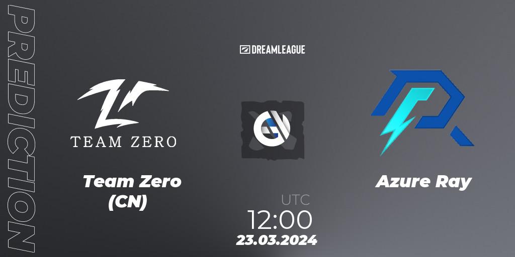 Team Zero (CN) vs Azure Ray: Betting TIp, Match Prediction. 23.03.24. Dota 2, DreamLeague Season 23: China Closed Qualifier