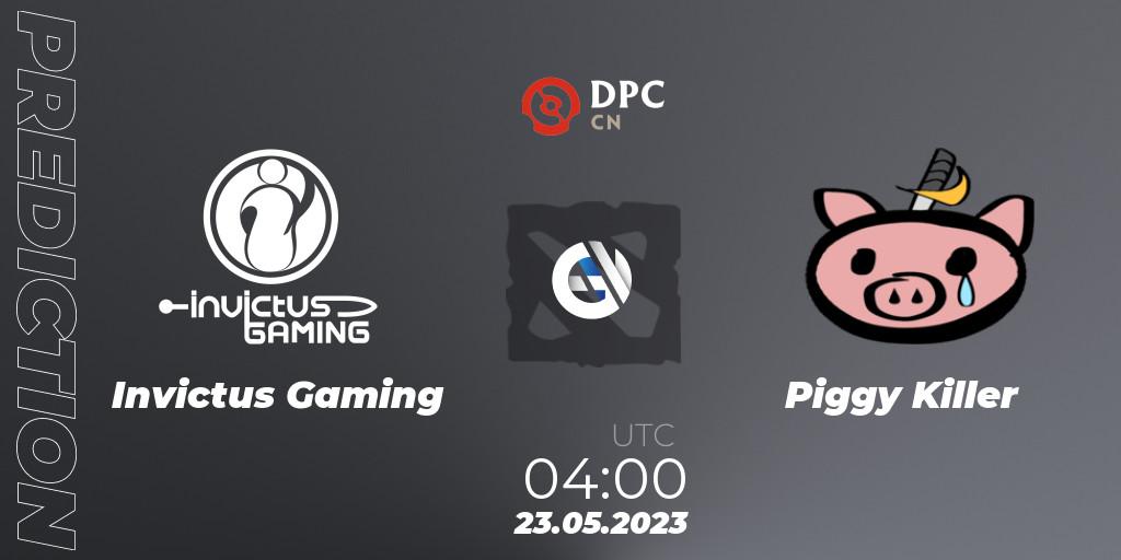 Invictus Gaming vs Piggy Killer: Betting TIp, Match Prediction. 23.05.2023 at 04:04. Dota 2, DPC 2023 Tour 3: CN Division I (Upper)