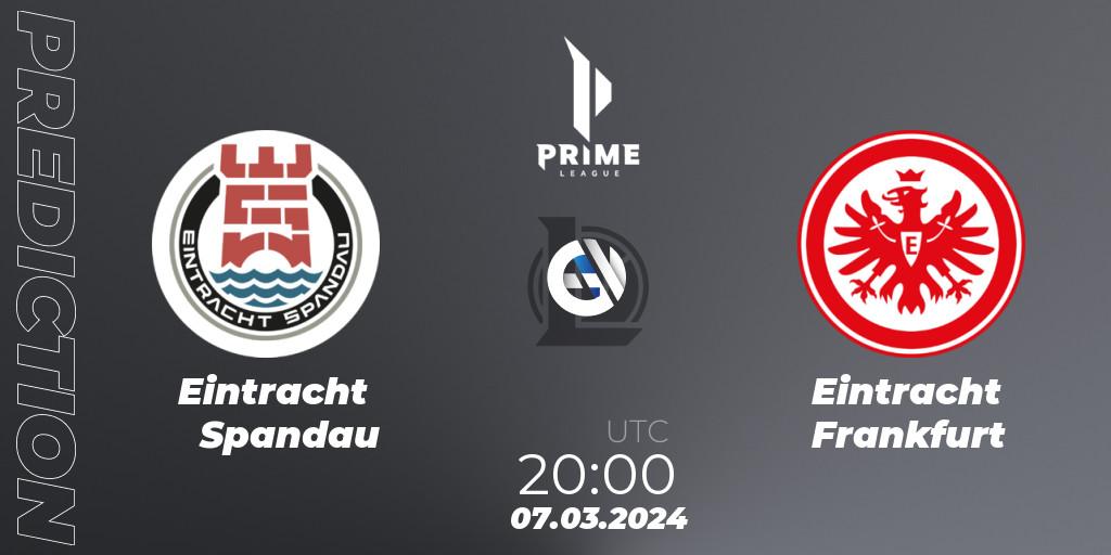 Eintracht Spandau vs Eintracht Frankfurt: Betting TIp, Match Prediction. 07.03.24. LoL, Prime League Spring 2024 - Group Stage