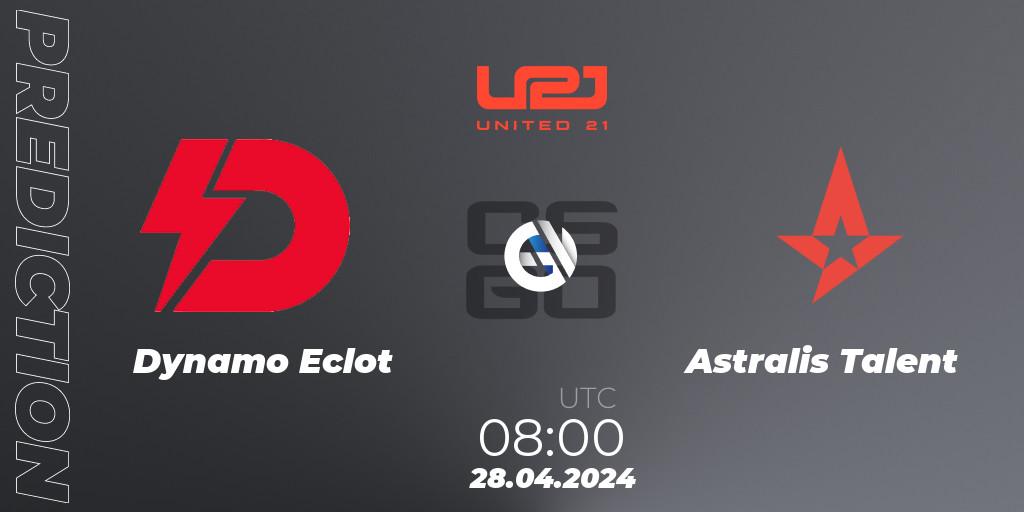 Dynamo Eclot vs Astralis Talent: Betting TIp, Match Prediction. 28.04.24. CS2 (CS:GO), United21 Season 15