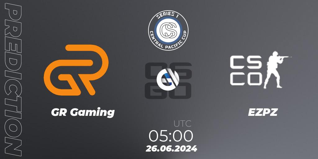 GR Gaming vs EZPZ: Betting TIp, Match Prediction. 30.06.2024 at 08:00. Counter-Strike (CS2), Central Pacific Cup: Series 1