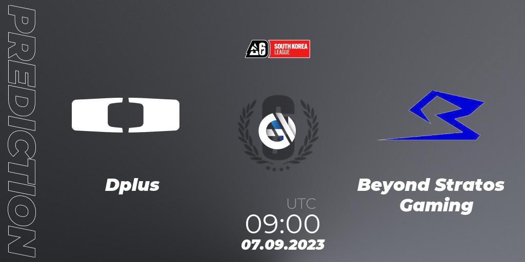 Dplus vs Beyond Stratos Gaming: Betting TIp, Match Prediction. 07.09.2023 at 09:00. Rainbow Six, South Korea League 2023 - Stage 2