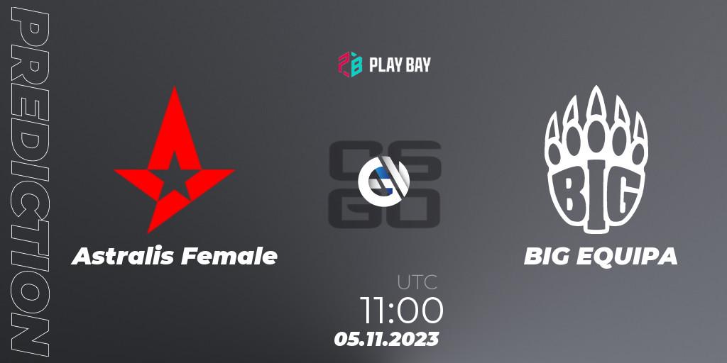 Astralis Female vs BIG EQUIPA: Betting TIp, Match Prediction. 05.11.23. CS2 (CS:GO), Female Bay Cup 2023