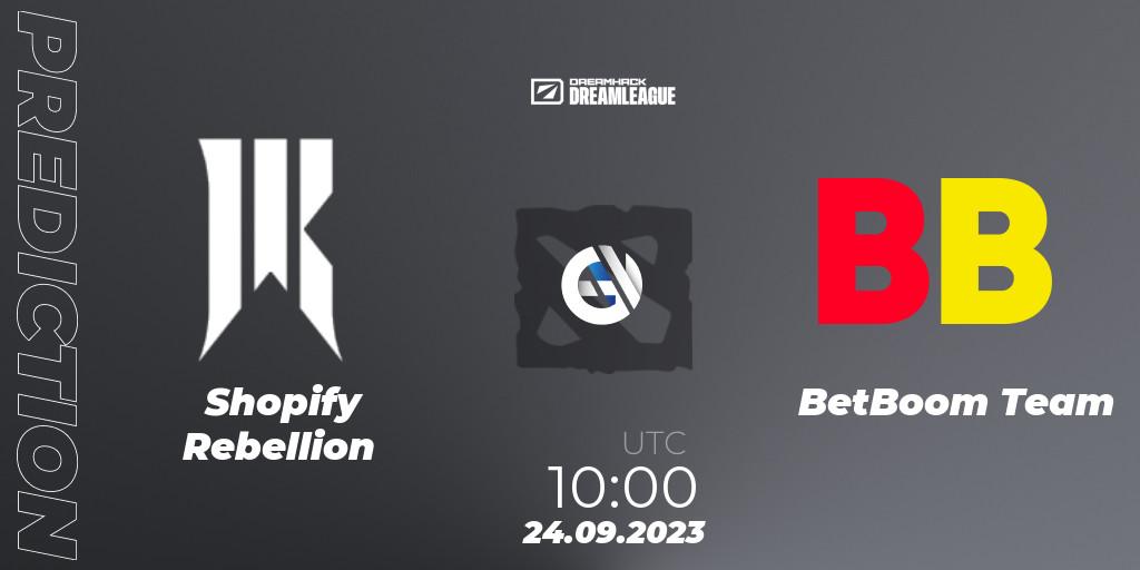 Shopify Rebellion vs BetBoom Team: Betting TIp, Match Prediction. 24.09.23. Dota 2, DreamLeague Season 21