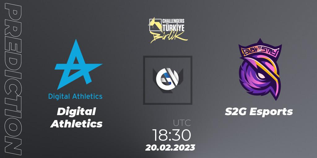 Digital Athletics vs S2G Esports: Betting TIp, Match Prediction. 20.02.23. VALORANT, VALORANT Challengers 2023 Turkey: Birlik Split 1