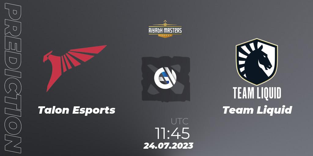 Talon Esports vs Team Liquid: Betting TIp, Match Prediction. 24.07.23. Dota 2, Riyadh Masters 2023 - Group Stage