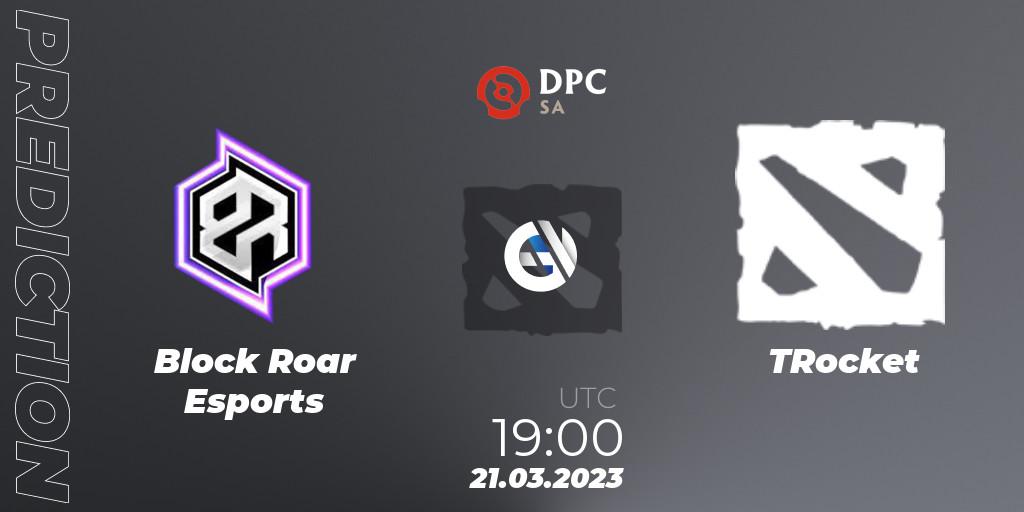 Block Roar Esports vs TRocket: Betting TIp, Match Prediction. 21.03.23. Dota 2, DPC 2023 Tour 2: SA Closed Qualifier