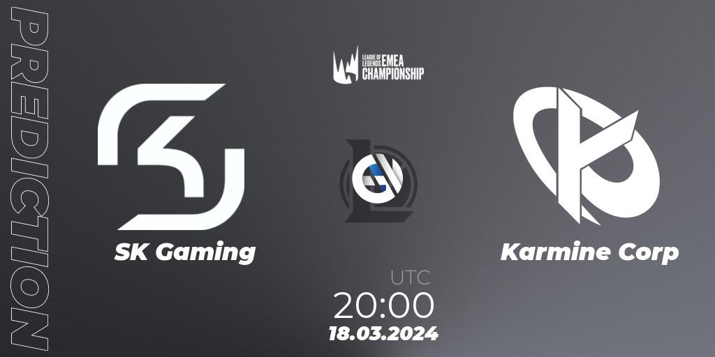 SK Gaming vs Karmine Corp: Betting TIp, Match Prediction. 18.03.24. LoL, LEC Spring 2024 - Regular Season
