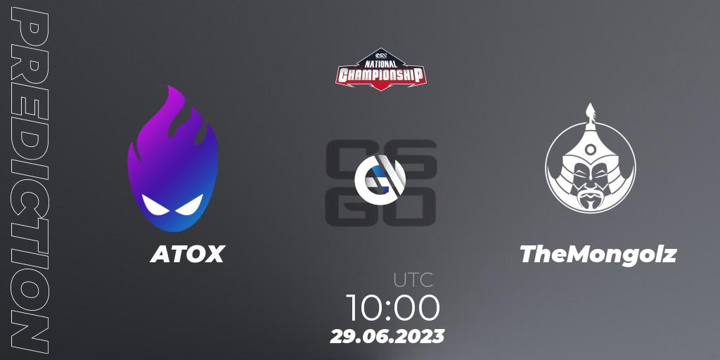 ATOX vs TheMongolz: Betting TIp, Match Prediction. 29.06.23. CS2 (CS:GO), ESN National Championship 2023
