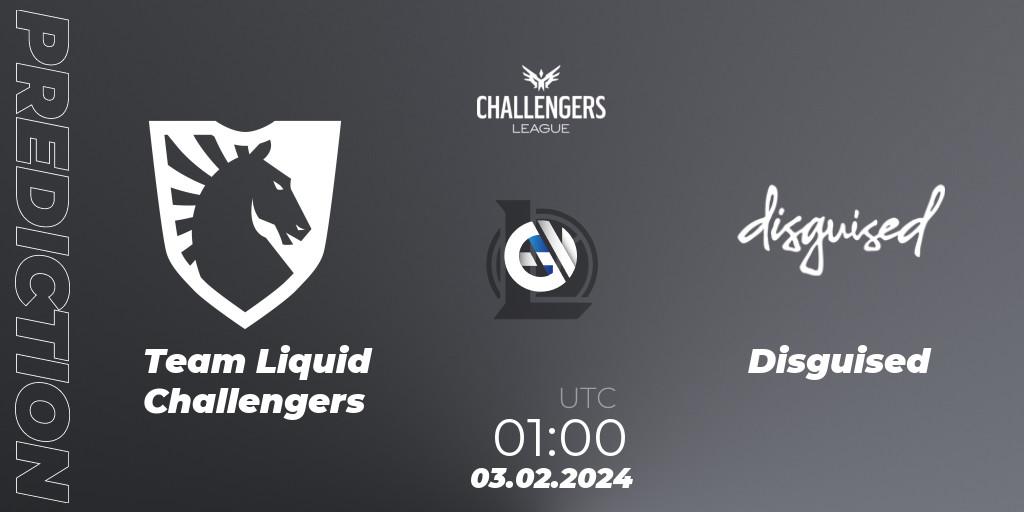 Team Liquid Challengers vs Disguised: Betting TIp, Match Prediction. 03.02.24. LoL, NACL 2024 Spring - Group Stage