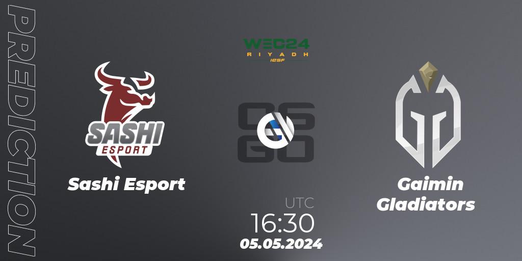 Sashi Esport vs Gaimin Gladiators: Betting TIp, Match Prediction. 05.05.2024 at 16:30. Counter-Strike (CS2), IESF World Esports Championship 2024: Danish Qualifier