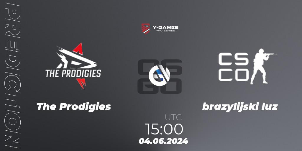 The Prodigies vs brazylijski luz: Betting TIp, Match Prediction. 04.06.2024 at 15:00. Counter-Strike (CS2), Y-Games PRO Series 2024
