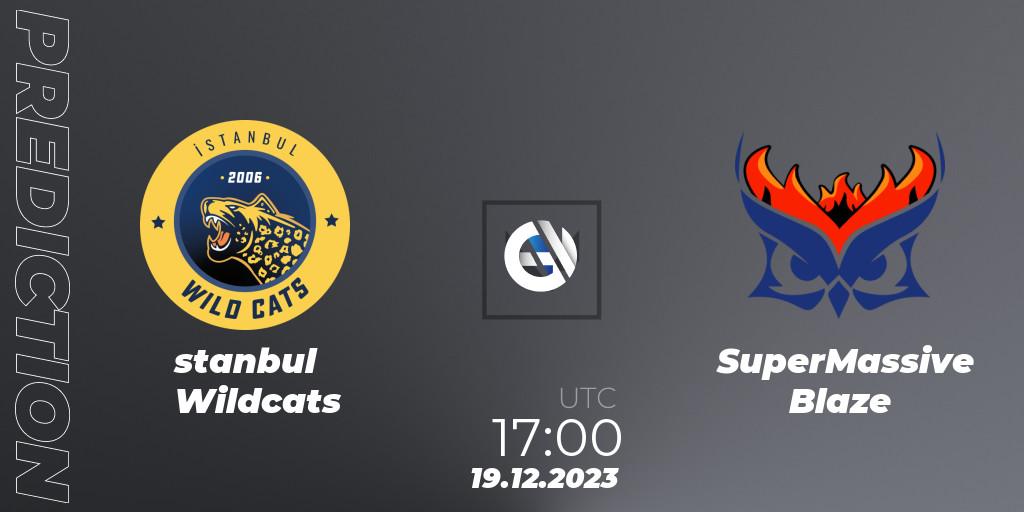 İstanbul Wildcats vs SuperMassive Blaze: Betting TIp, Match Prediction. 19.12.23. VALORANT, Open Fire All Stars 2023