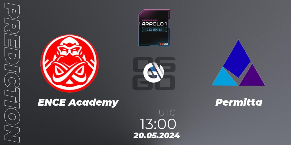 ENCE Academy vs Permitta: Betting TIp, Match Prediction. 20.05.2024 at 13:00. Counter-Strike (CS2), Appolo1 Series: Phase 2