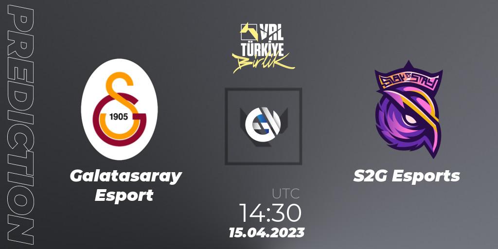 Galatasaray Esport vs S2G Esports: Betting TIp, Match Prediction. 15.04.23. VALORANT, VALORANT Challengers 2023: Turkey Split 2 - Regular Season