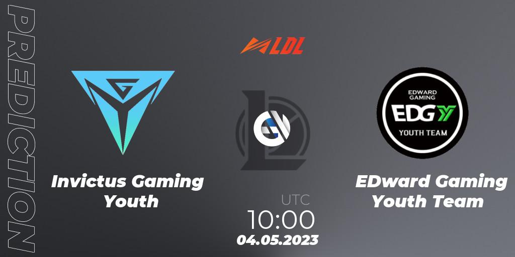 Invictus Gaming Youth vs EDward Gaming Youth Team: Betting TIp, Match Prediction. 04.05.23. LoL, LDL 2023 - Regular Season - Stage 2