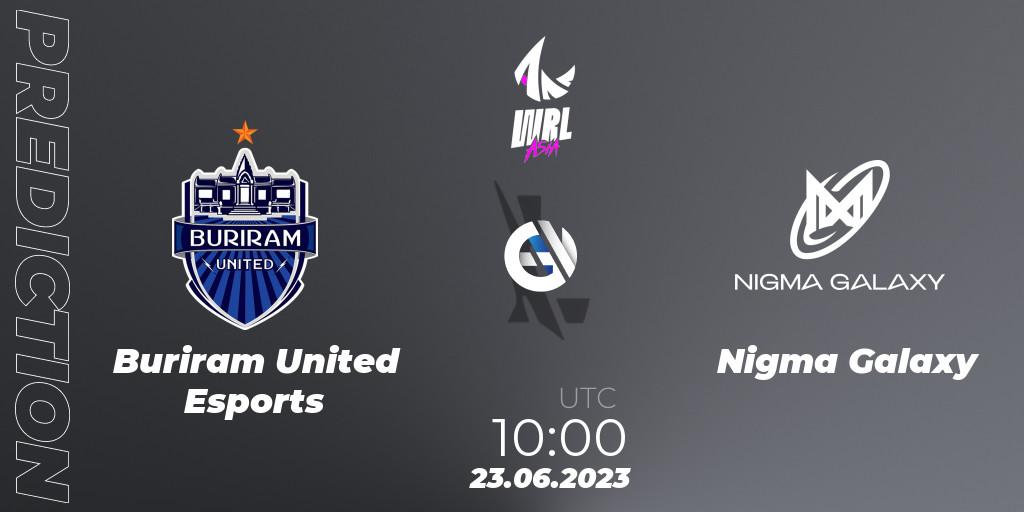 Buriram United Esports vs Nigma Galaxy: Betting TIp, Match Prediction. 23.06.2023 at 10:00. Wild Rift, WRL Asia 2023 - Season 1 - Playoffs
