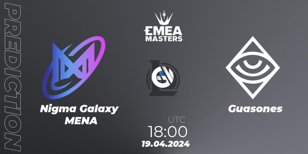 Nigma Galaxy MENA vs Guasones: Betting TIp, Match Prediction. 19.04.24. LoL, EMEA Masters Spring 2024 - Group Stage