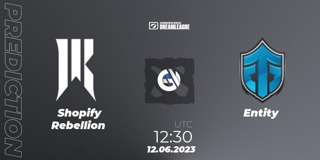 Shopify Rebellion vs Entity: Betting TIp, Match Prediction. 12.06.23. Dota 2, DreamLeague Season 20 - Group Stage 1