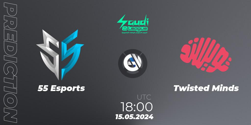 55 Esports vs Twisted Minds: Betting TIp, Match Prediction. 15.05.2024 at 18:00. Overwatch, Saudi eLeague 2024 - Major 2 Phase 1