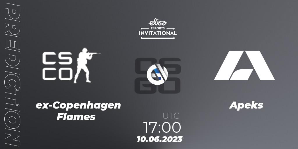 ex-Copenhagen Flames vs Apeks: Betting TIp, Match Prediction. 10.06.23. CS2 (CS:GO), Elisa Invitational Spring 2023