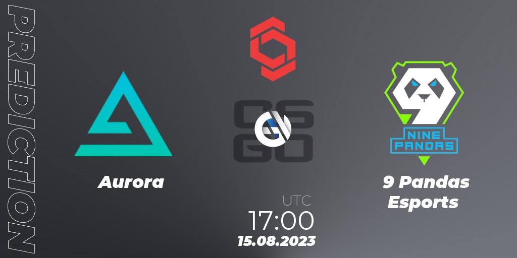 Aurora vs 9 Pandas Esports: Betting TIp, Match Prediction. 15.08.2023 at 17:20. Counter-Strike (CS2), CCT Central Europe Series #7