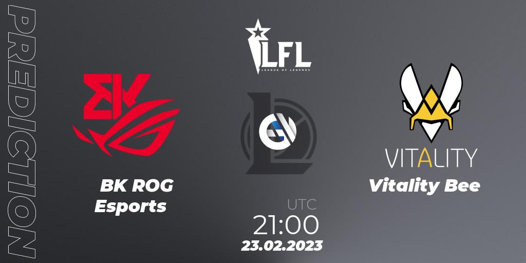 BK ROG Esports vs Vitality Bee: Betting TIp, Match Prediction. 23.02.23. LoL, LFL Spring 2023 - Group Stage