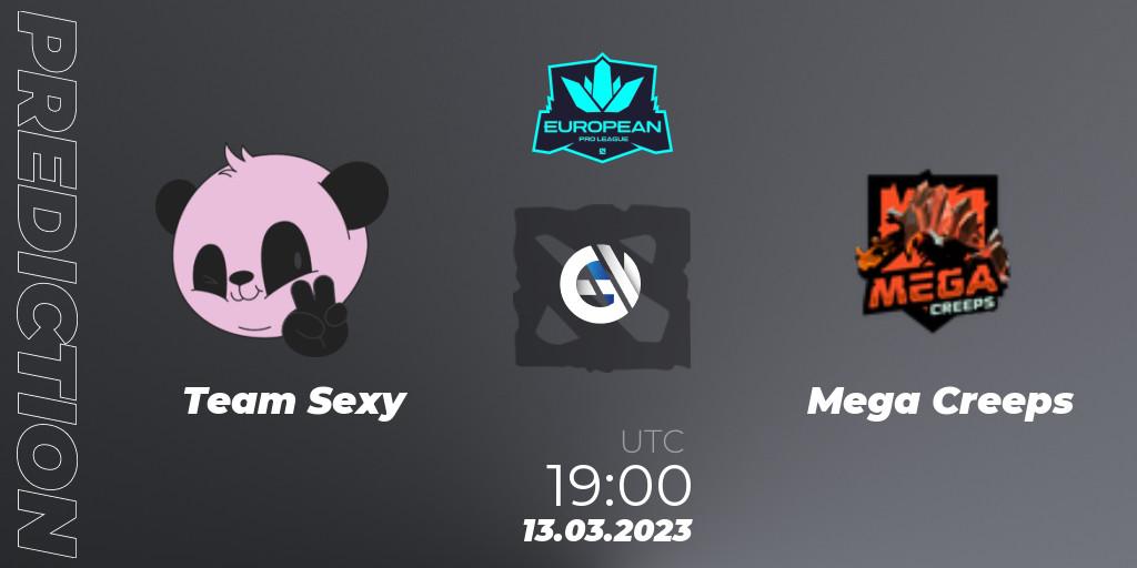 Team Sexy vs Mega Creeps: Betting TIp, Match Prediction. 13.03.2023 at 20:00. Dota 2, European Pro League Season 7