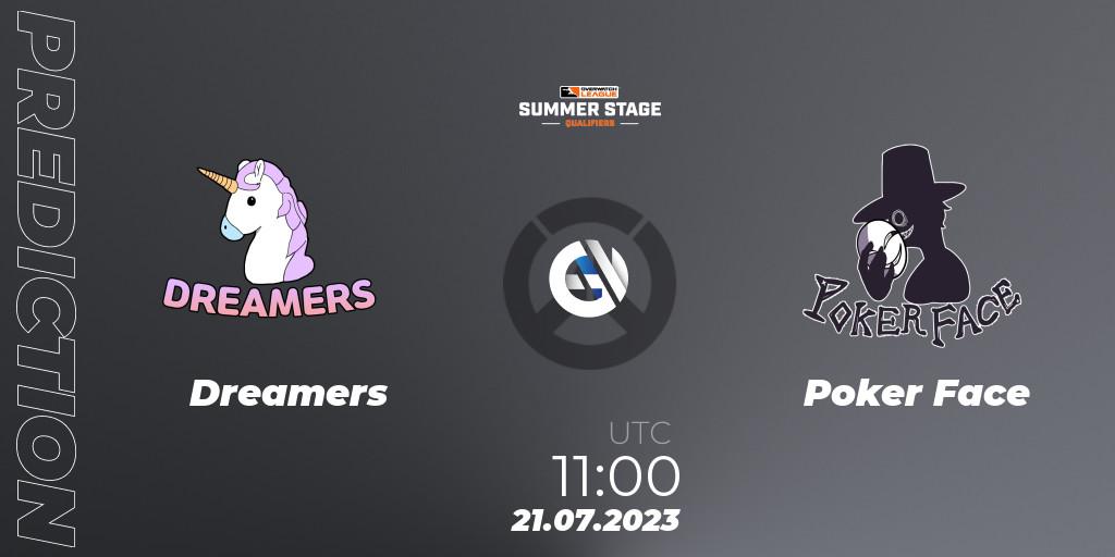 Dreamers vs Poker Face: Betting TIp, Match Prediction. 21.07.2023 at 11:00. Overwatch, Overwatch League 2023 - Summer Stage Qualifiers