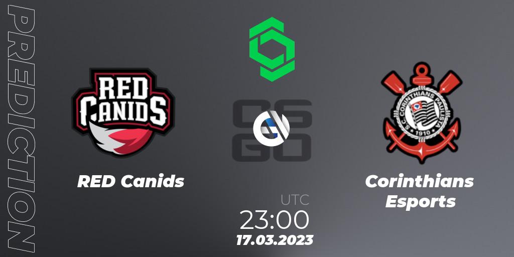 RED Canids vs Corinthians Esports: Betting TIp, Match Prediction. 17.03.2023 at 23:00. Counter-Strike (CS2), CCT South America Series #5