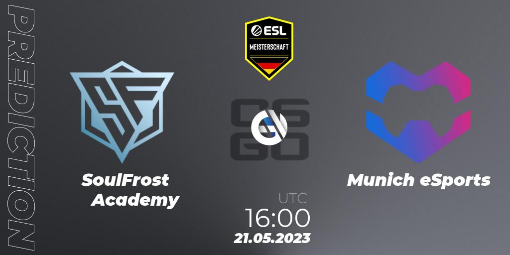SoulFrost Academy vs Munich eSports: Betting TIp, Match Prediction. 21.05.23. CS2 (CS:GO), ESL Meisterschaft: Spring 2023 - Division 2