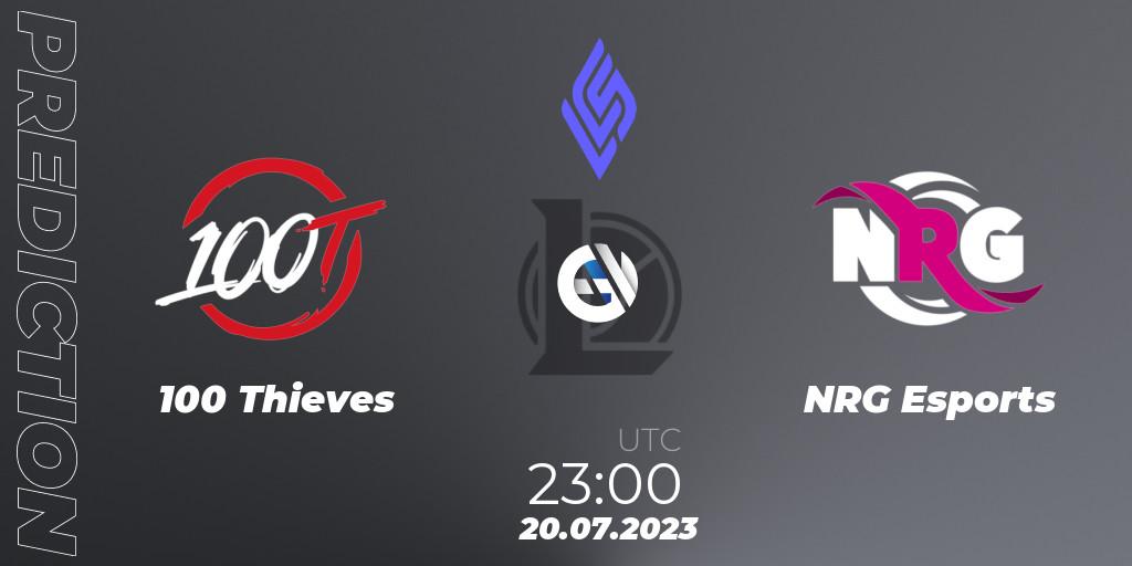 100 Thieves vs NRG Esports: Betting TIp, Match Prediction. 20.07.23. LoL, LCS Summer 2023 - Group Stage