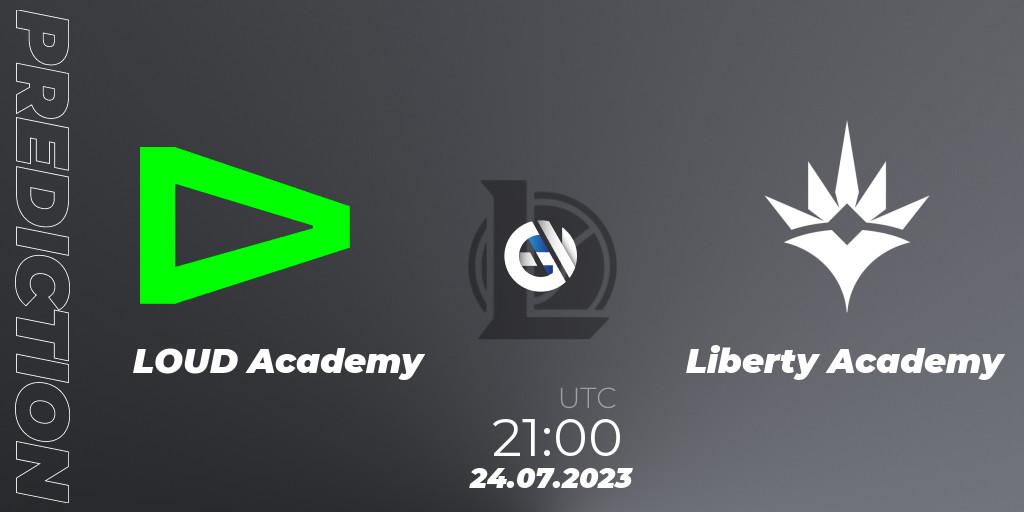 LOUD Academy vs Liberty Academy: Betting TIp, Match Prediction. 24.07.2023 at 21:00. LoL, CBLOL Academy Split 2 2023 - Group Stage