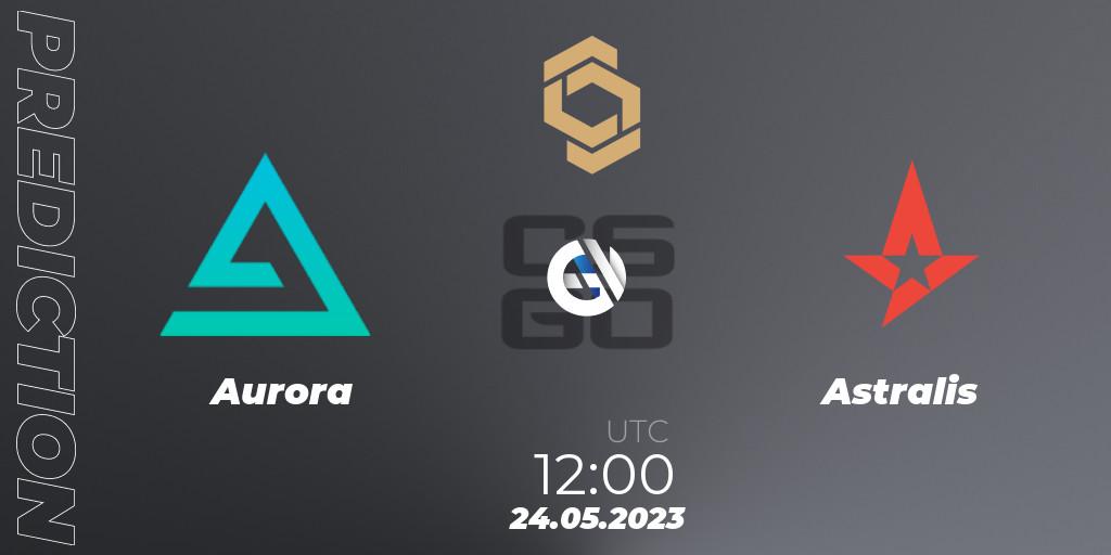 Aurora vs Astralis: Betting TIp, Match Prediction. 24.05.2023 at 12:30. Counter-Strike (CS2), CCT South Europe Series #4