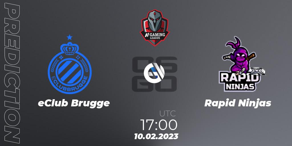eClub Brugge vs Rapid Ninjas: Betting TIp, Match Prediction. 10.02.23. CS2 (CS:GO), A1 Gaming League 2023