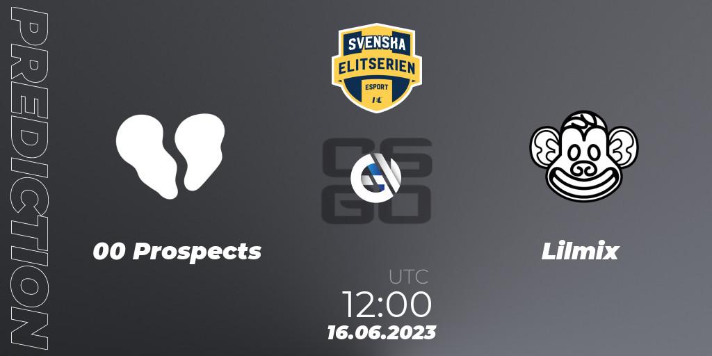 00 Prospects vs Lilmix: Betting TIp, Match Prediction. 16.06.23. CS2 (CS:GO), Svenska Elitserien Spring 2023