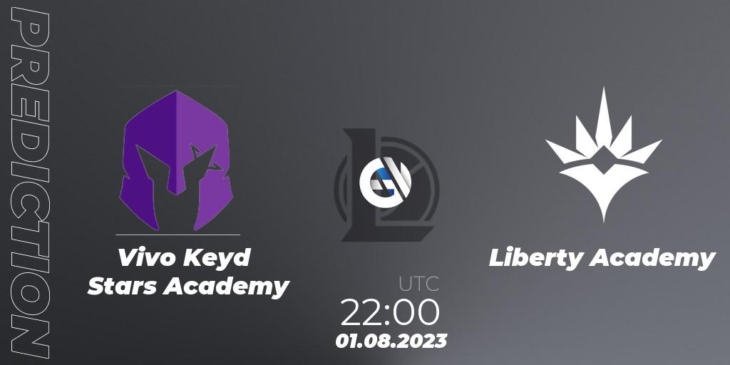 Vivo Keyd Stars Academy vs Liberty Academy: Betting TIp, Match Prediction. 01.08.2023 at 22:00. LoL, CBLOL Academy Split 2 2023 - Group Stage