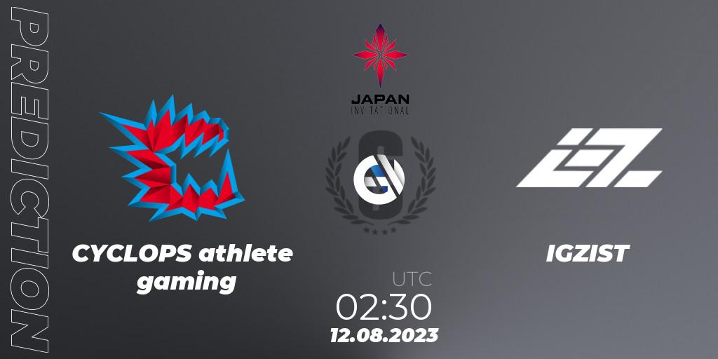 CYCLOPS athlete gaming vs IGZIST: Betting TIp, Match Prediction. 12.08.23. Rainbow Six, Japan Invitational - 2023