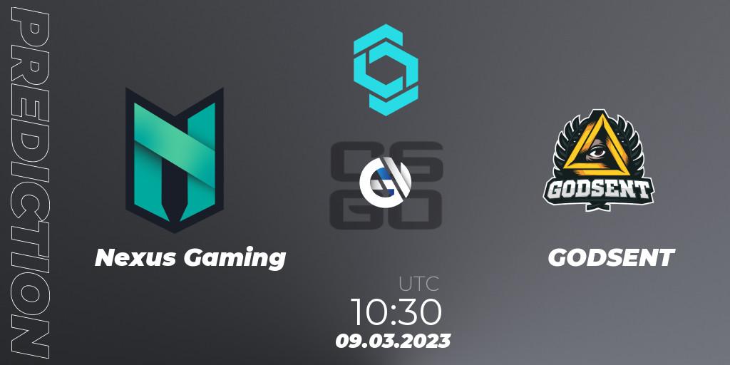 Nexus Gaming vs GODSENT: Betting TIp, Match Prediction. 09.03.23. CS2 (CS:GO), CCT North Europe Series #4