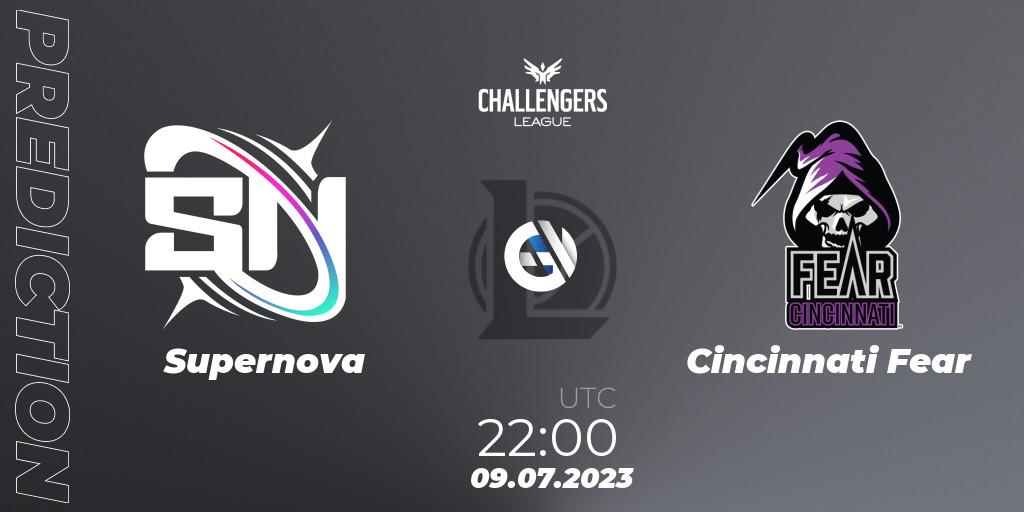 Supernova vs Cincinnati Fear: Betting TIp, Match Prediction. 09.07.2023 at 20:00. LoL, North American Challengers League 2023 Summer - Group Stage