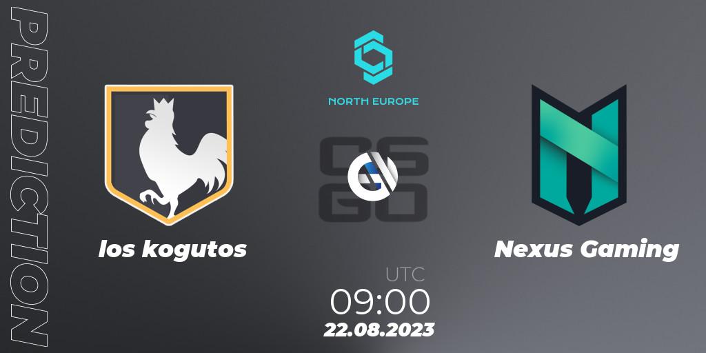 los kogutos vs Nexus Gaming: Betting TIp, Match Prediction. 22.08.2023 at 09:00. Counter-Strike (CS2), CCT North Europe Series #7
