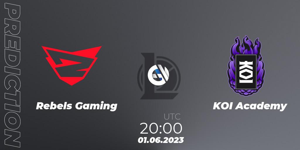 Rebels Gaming vs KOI Academy: Betting TIp, Match Prediction. 01.06.23. LoL, Superliga Summer 2023 - Group Stage
