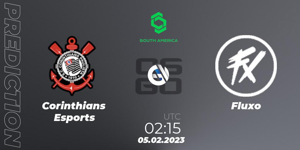 Corinthians Esports vs Fluxo: Betting TIp, Match Prediction. 05.02.23. CS2 (CS:GO), CCT South America Series #4
